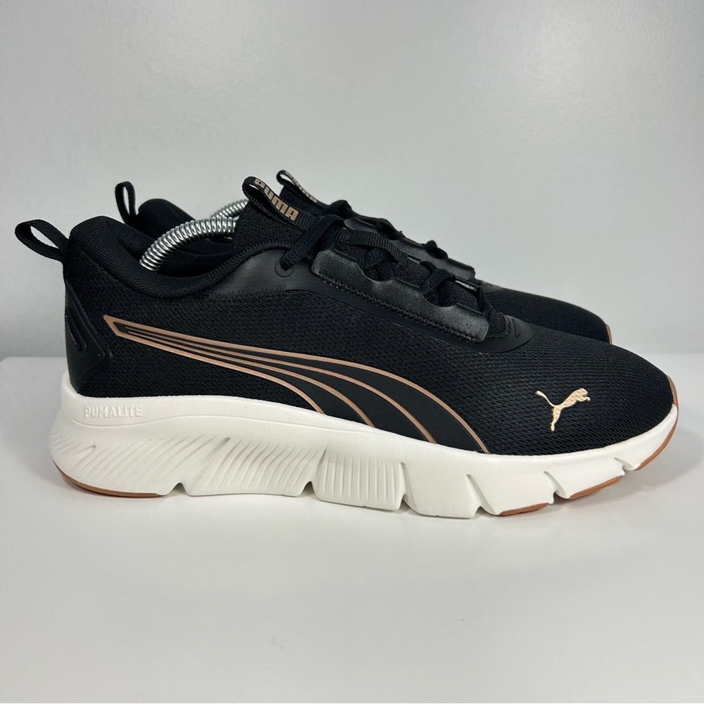 NEW Puma Focus Lite Flex Sneakers Shoes Black / Rose Gold, Women’s Size 10